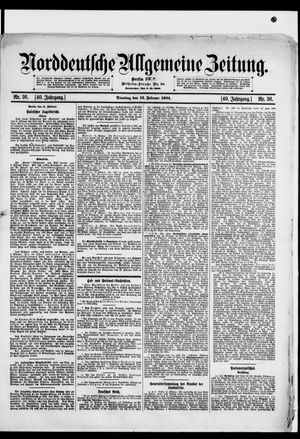 Norddeutsche allgemeine Zeitung vom 12.02.1901