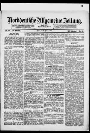 Norddeutsche allgemeine Zeitung vom 15.02.1901