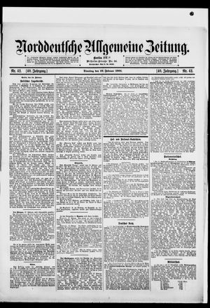 Norddeutsche allgemeine Zeitung vom 19.02.1901