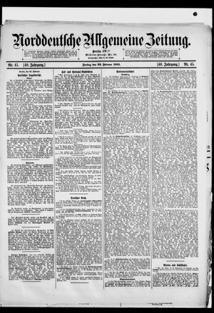 Norddeutsche allgemeine Zeitung on Feb 22, 1901