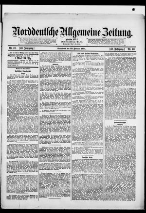Norddeutsche allgemeine Zeitung vom 23.02.1901