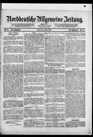 Norddeutsche allgemeine Zeitung on Mar 1, 1901