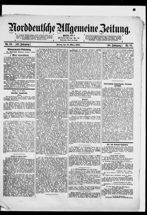 Norddeutsche allgemeine Zeitung vom 15.03.1901