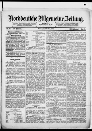 Norddeutsche allgemeine Zeitung vom 20.03.1901