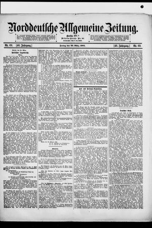 Norddeutsche allgemeine Zeitung vom 22.03.1901