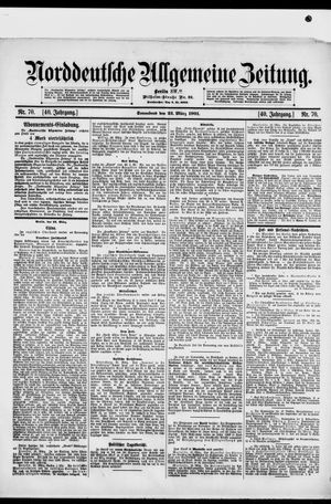 Norddeutsche allgemeine Zeitung vom 23.03.1901