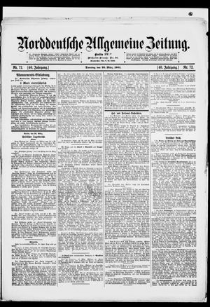 Norddeutsche allgemeine Zeitung vom 26.03.1901