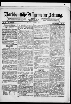 Norddeutsche allgemeine Zeitung vom 28.03.1901