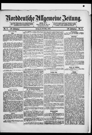 Norddeutsche allgemeine Zeitung vom 29.03.1901