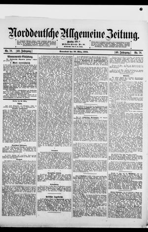 Norddeutsche allgemeine Zeitung on Mar 30, 1901