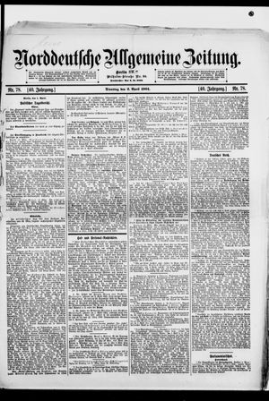 Norddeutsche allgemeine Zeitung vom 02.04.1901