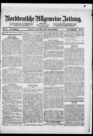 Norddeutsche allgemeine Zeitung vom 07.04.1901