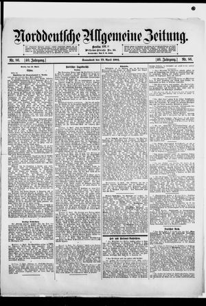 Norddeutsche allgemeine Zeitung vom 13.04.1901