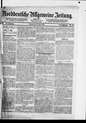 Norddeutsche allgemeine Zeitung vom 18.04.1901