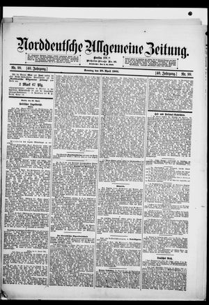 Norddeutsche allgemeine Zeitung vom 28.04.1901