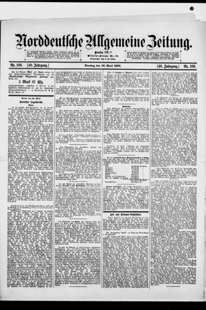 Norddeutsche allgemeine Zeitung vom 30.04.1901