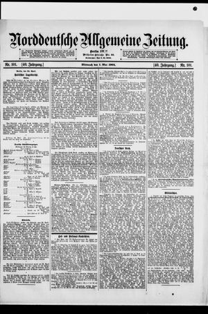 Norddeutsche allgemeine Zeitung vom 01.05.1901