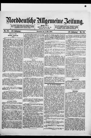 Norddeutsche allgemeine Zeitung on May 4, 1901