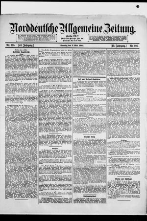 Norddeutsche allgemeine Zeitung vom 05.05.1901