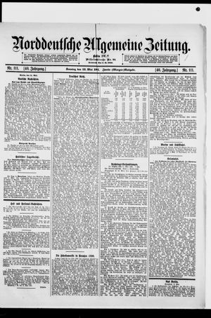 Norddeutsche allgemeine Zeitung vom 11.05.1901