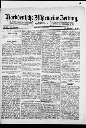 Norddeutsche allgemeine Zeitung vom 15.05.1901