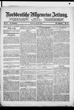 Norddeutsche allgemeine Zeitung vom 21.05.1901