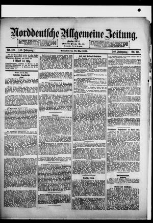 Norddeutsche allgemeine Zeitung vom 25.05.1901