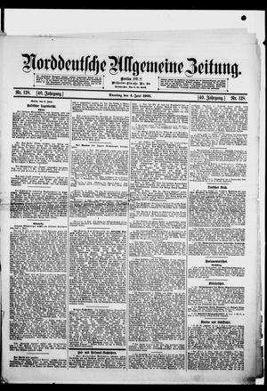 Norddeutsche allgemeine Zeitung vom 04.06.1901