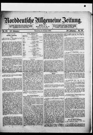 Norddeutsche allgemeine Zeitung vom 13.06.1901