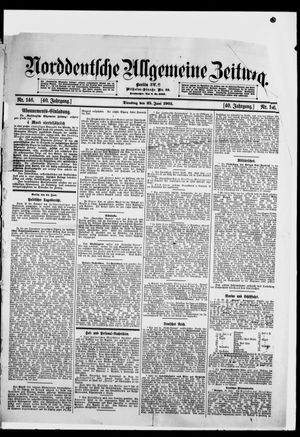 Norddeutsche allgemeine Zeitung vom 25.06.1901