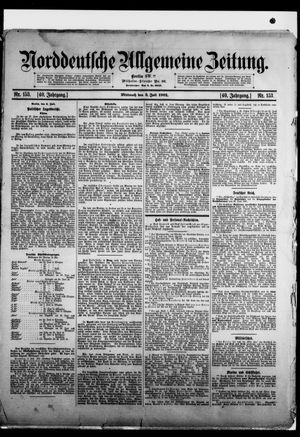 Norddeutsche allgemeine Zeitung vom 03.07.1901