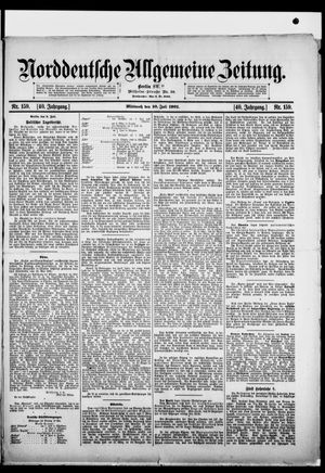 Norddeutsche allgemeine Zeitung vom 10.07.1901