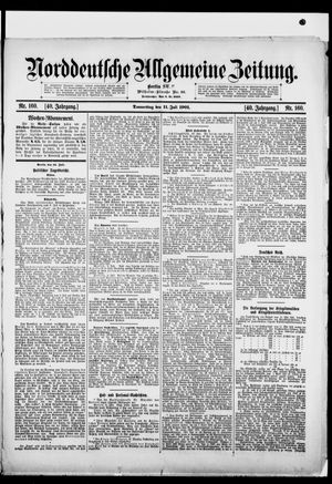 Norddeutsche allgemeine Zeitung vom 11.07.1901