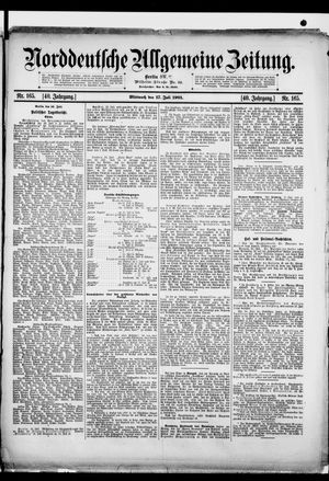 Norddeutsche allgemeine Zeitung on Jul 17, 1901