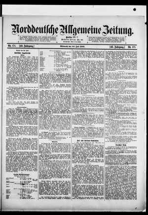 Norddeutsche allgemeine Zeitung vom 24.07.1901