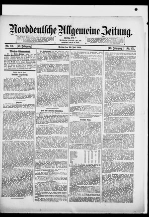 Norddeutsche allgemeine Zeitung vom 26.07.1901