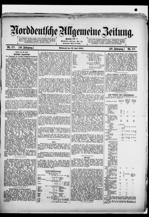 Norddeutsche allgemeine Zeitung vom 31.07.1901