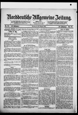 Norddeutsche allgemeine Zeitung on Aug 20, 1901