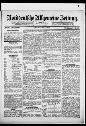 Norddeutsche allgemeine Zeitung vom 21.08.1901