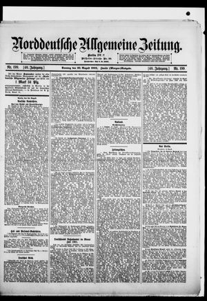 Norddeutsche allgemeine Zeitung vom 25.08.1901