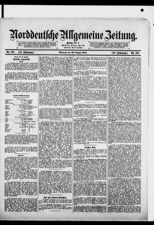 Norddeutsche allgemeine Zeitung vom 28.08.1901