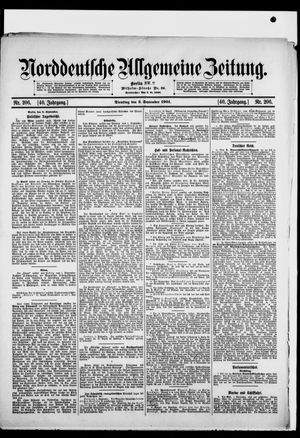 Norddeutsche allgemeine Zeitung vom 03.09.1901