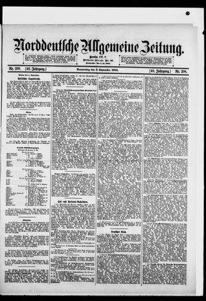 Norddeutsche allgemeine Zeitung vom 05.09.1901