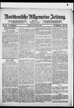 Norddeutsche allgemeine Zeitung vom 20.09.1901