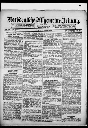 Norddeutsche allgemeine Zeitung vom 24.09.1901