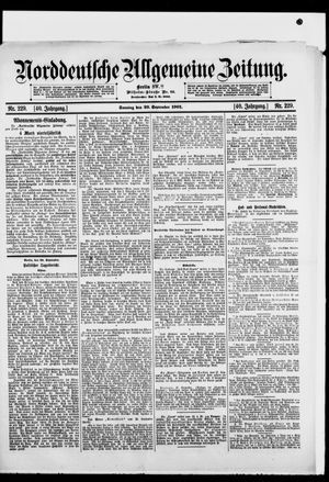 Norddeutsche allgemeine Zeitung vom 29.09.1901