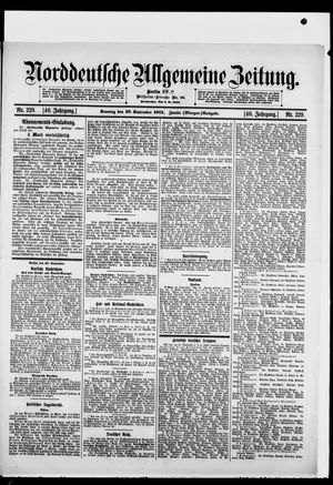 Norddeutsche allgemeine Zeitung vom 29.09.1901