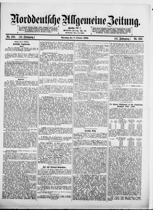 Norddeutsche allgemeine Zeitung vom 08.10.1901