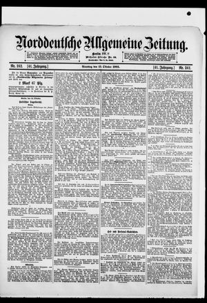 Norddeutsche allgemeine Zeitung vom 15.10.1901