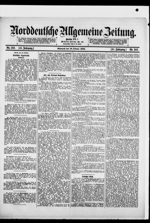 Norddeutsche allgemeine Zeitung vom 16.10.1901